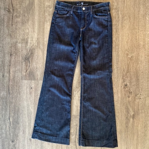 7 for All Mankind Ginger High Rise Flared Jeans Size 28 - Picture 9 of 10